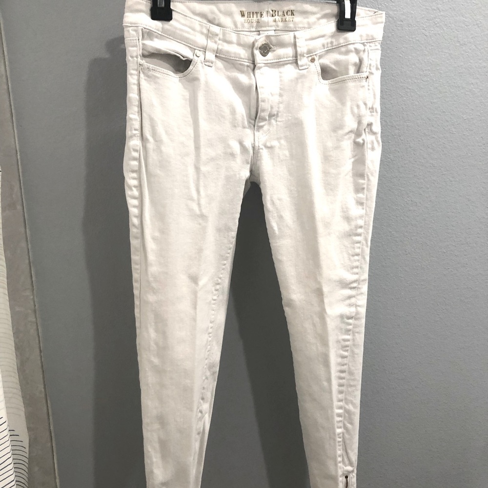 White House Black Market white jeans